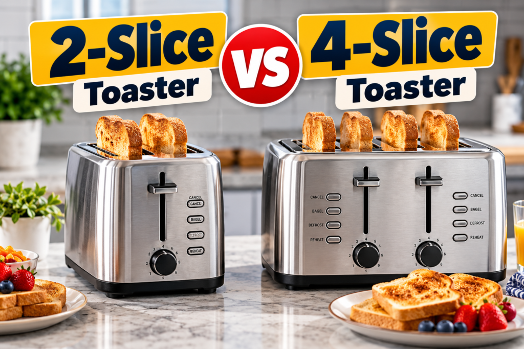 2-Slice vs 4-Slice Toaster: Which One Is Right for Your Kitchen?