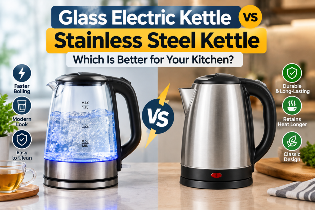 Glass Electric Kettle vs Stainless Steel Kettle: Which Is Better for Your Kitchen?