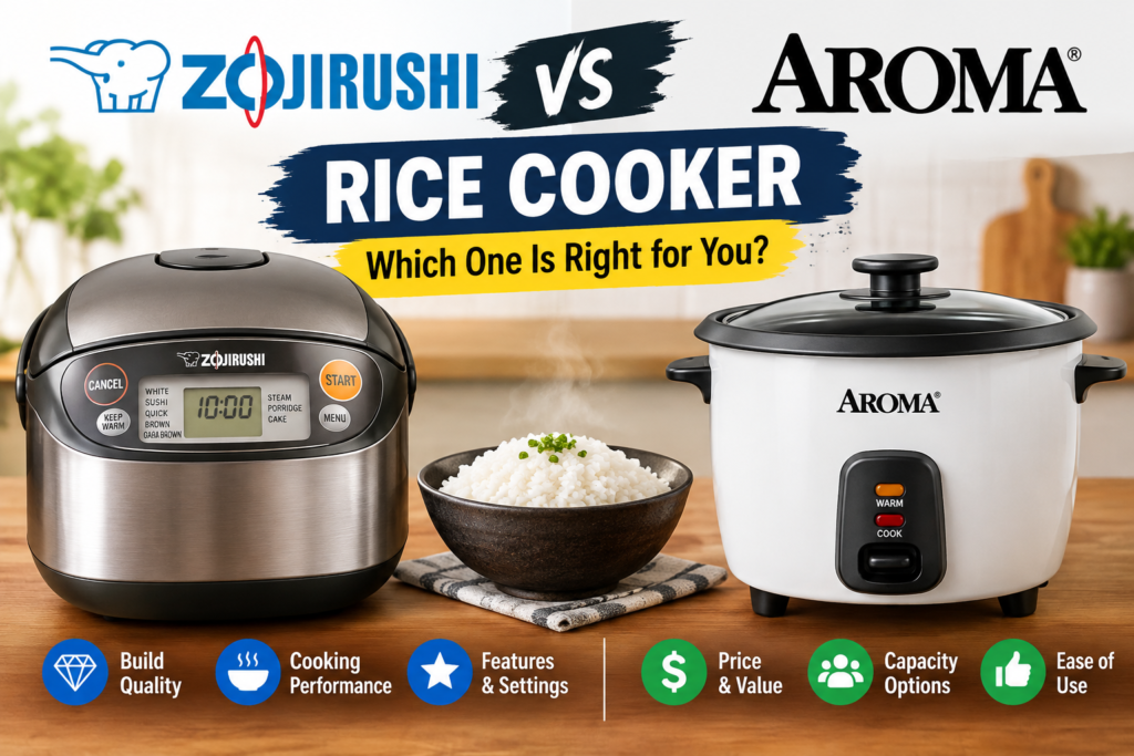 Zojirushi vs Aroma Rice Cooker